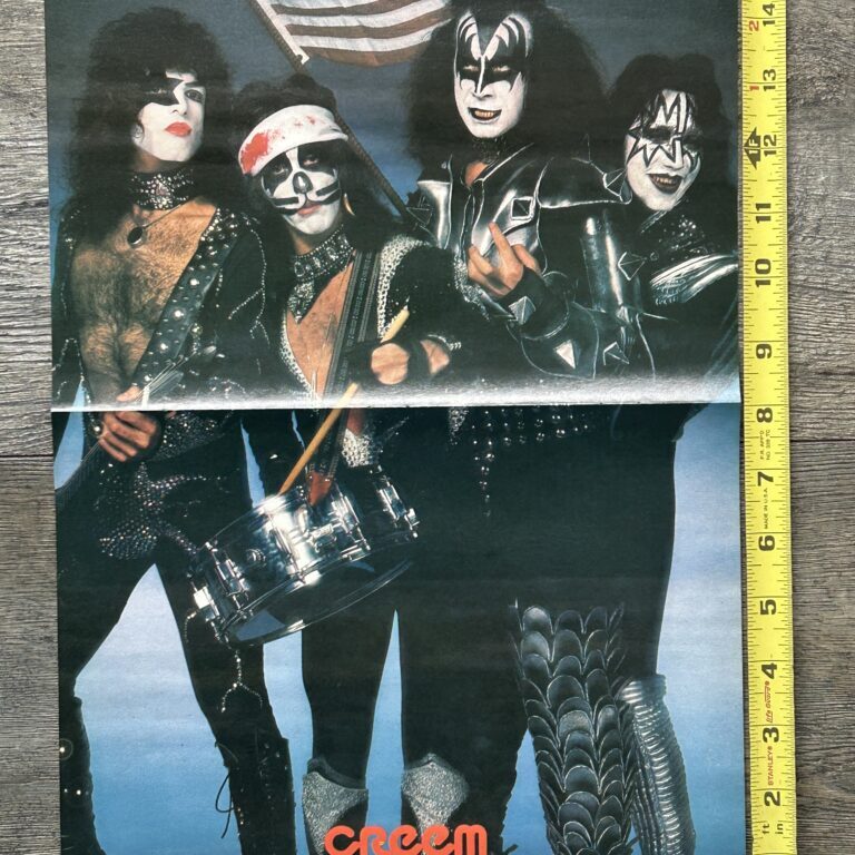 KISS Poster Centerfold Spirit Of '76 White Logo Vintage Kiss Aucoin 11x16