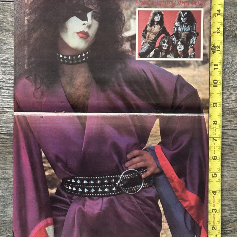 KISS Poster Centerfold Rock And Roll Over Paul Japan Kimono Vintage Kiss Aucoin