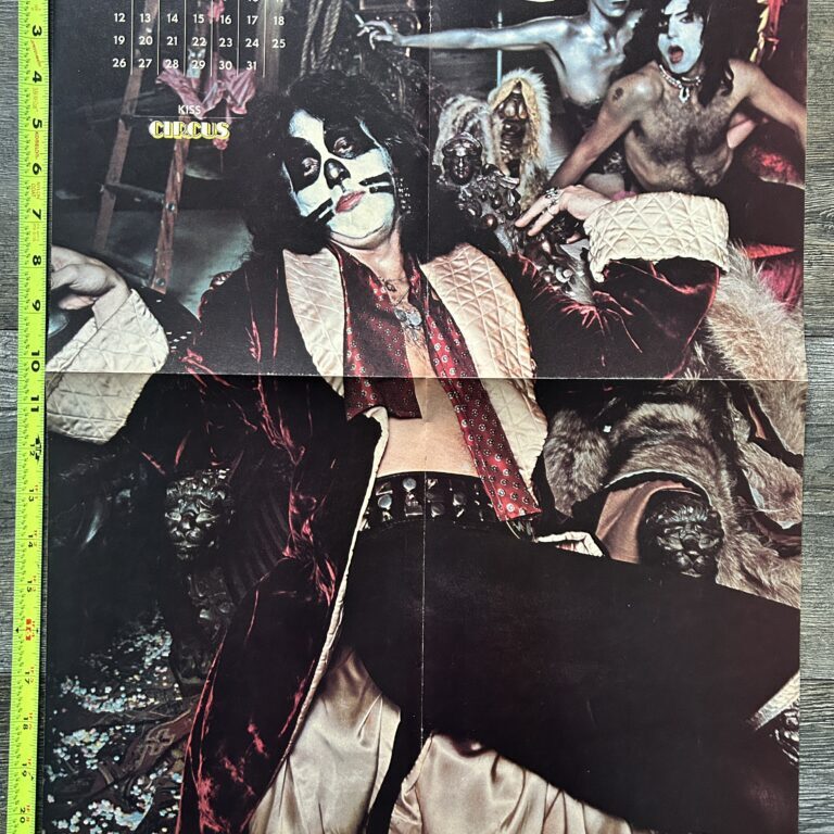 KISS Poster Centerfold Peter Criss Hotter Than Hell Calendar Vintage Kiss Aucoin