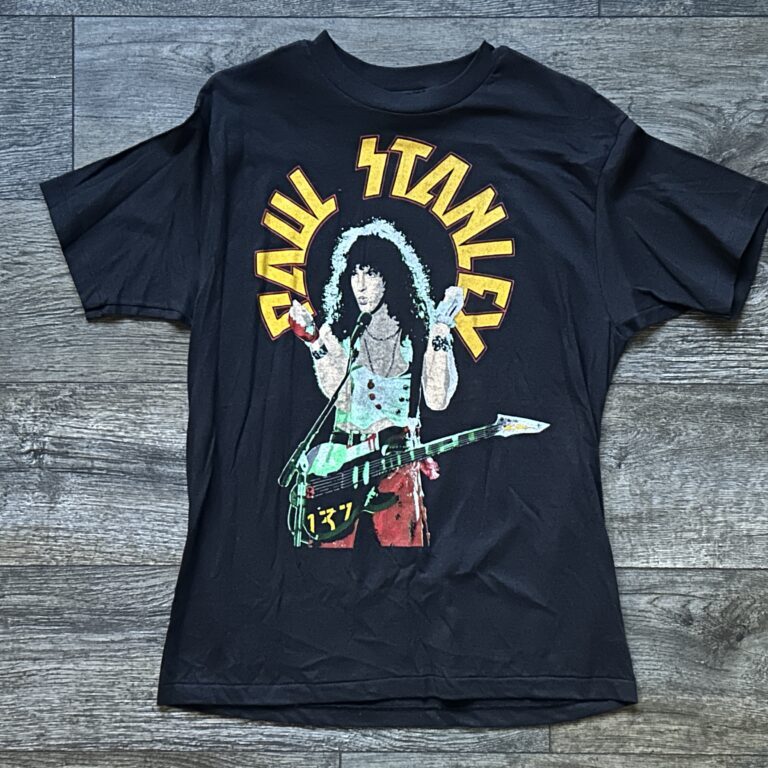 Kiss PAUL STANLEY Vintage T-Shirt Rock Express Guitar Greats Vintage Kiss UNWORN