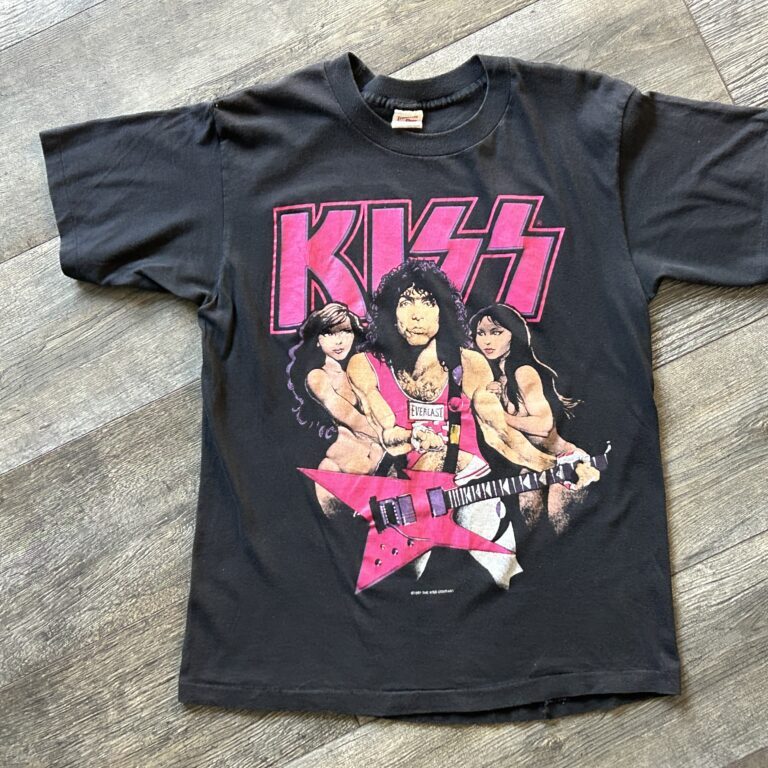 Kiss PAUL STANLEY Vintage Concert T-Shirt Crazy Nights Tour 1987 Vintage Kiss A