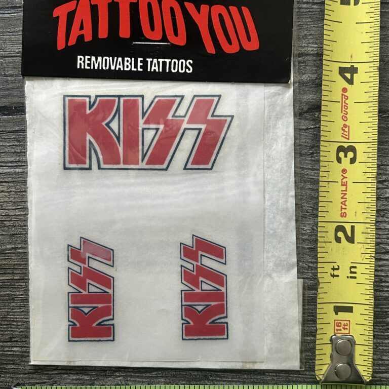 KISS TEMPORARY TATTOOS Set Sealed Pack UK Tattoo You Vintage Kiss 1980's