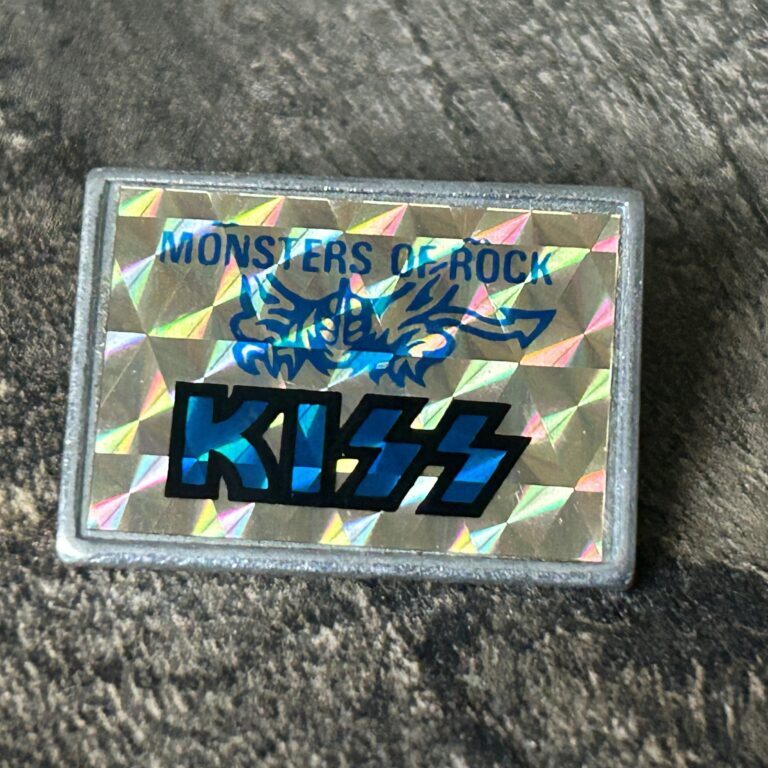 KISS Pin Badge Enamel Prism Monsters Of Rock Crazy Nights Tour 1988 Vintage Kiss