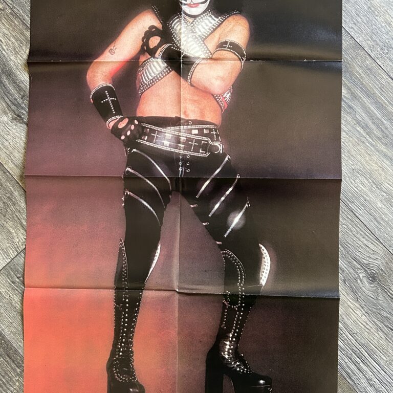 KISS Poster Centerfold PETER CRISS Love Gun Cube Vintage Kiss Aucoin 20x31