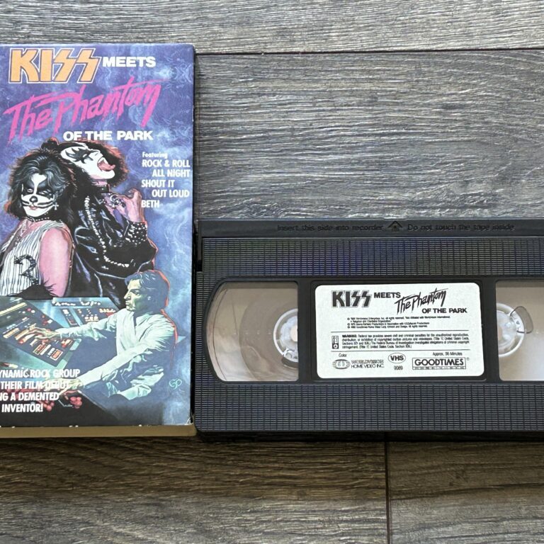 KISS VHS Video Tape Kiss Meets The Phantom Movie 1988 USA Vintage Kiss Aucoin