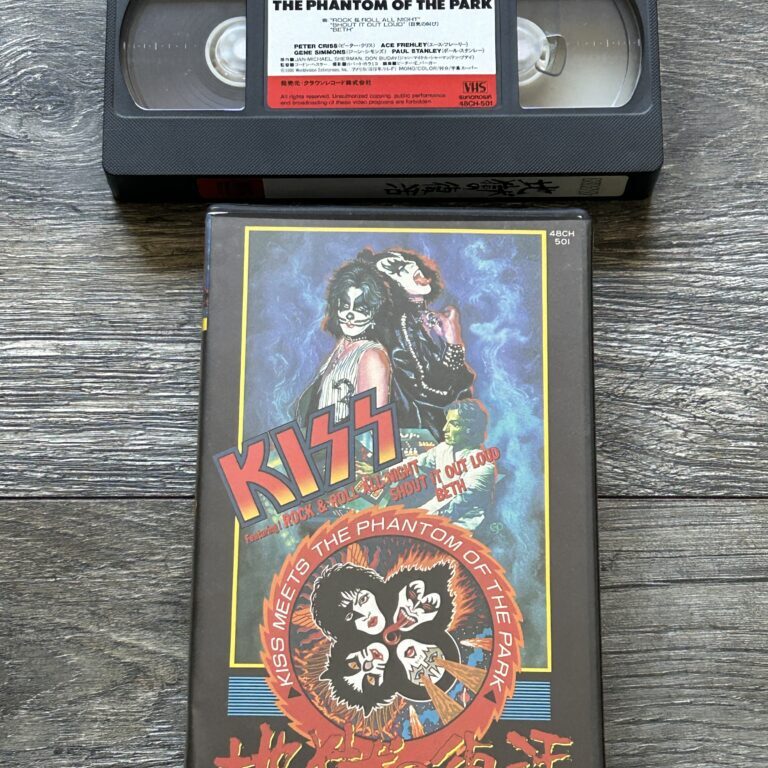 KISS VHS Video Tape Kiss Meets The Phantom Japan Japanese Vintage Kiss Aucoin