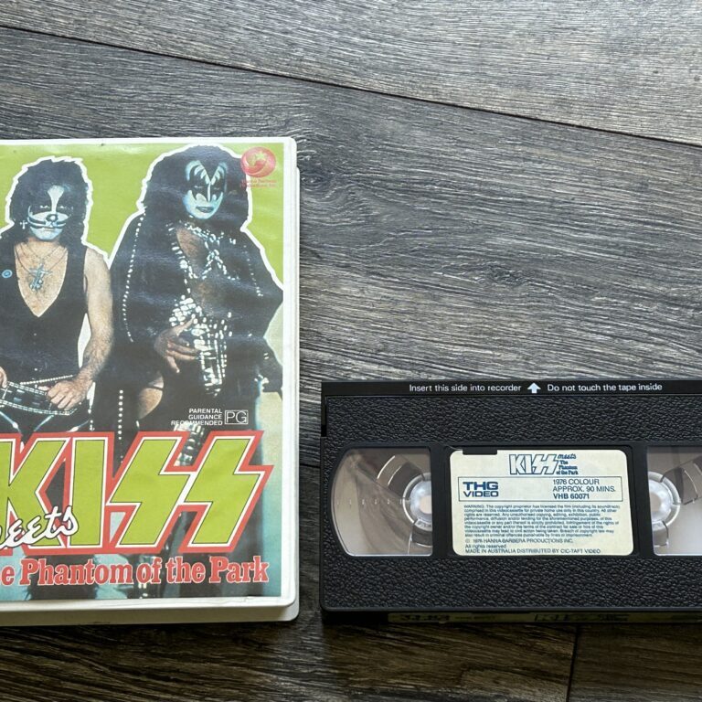 KISS VHS Video Tape Kiss Meets The Phantom Australia Aussie Vintage Kiss Aucoin