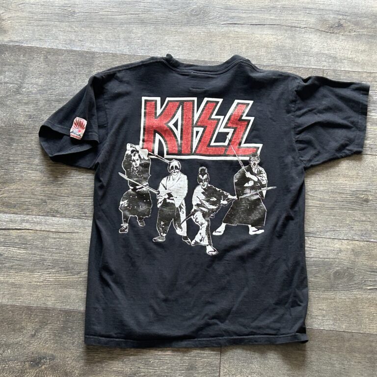 Kiss Vintage T-Shirt Gene Paul Peter Ace as Samurai Shin Japan Vintage Kiss