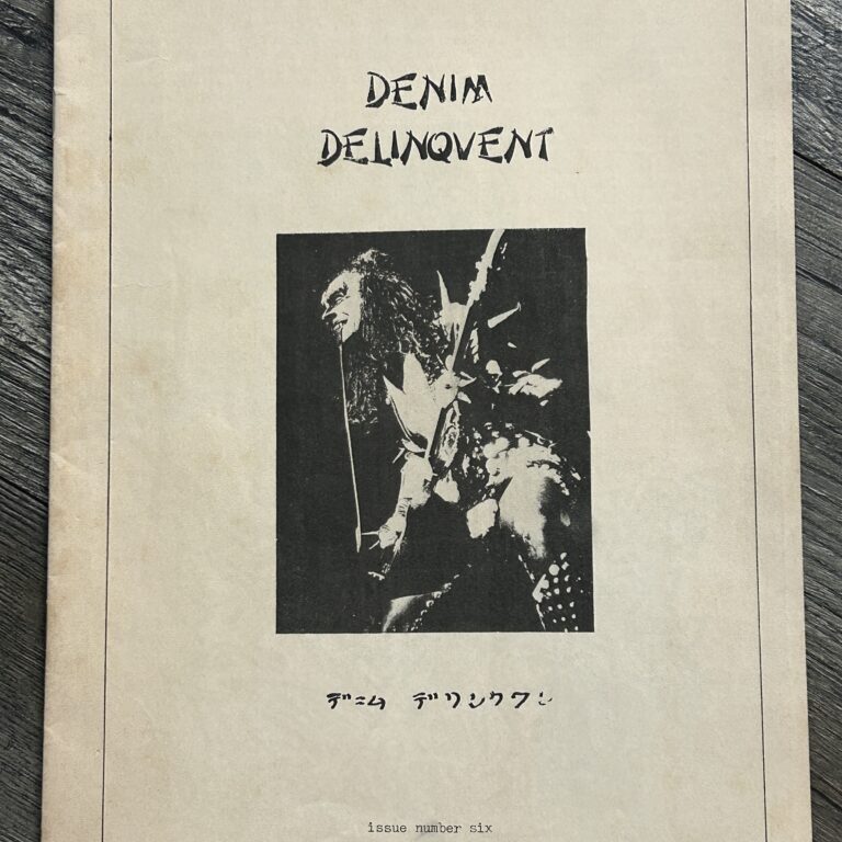 KISS Fanzine Magazine Denim Deliquent #6 1975 Gene Simmons Vintage Kiss Aucoin