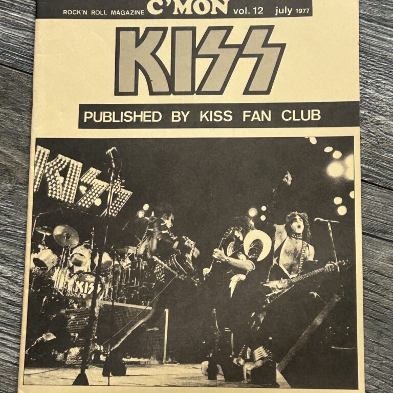 KISS Fanzine Magazine C'Mon #12 July 1977 Japan Japanese Vintage Kiss Aucoin