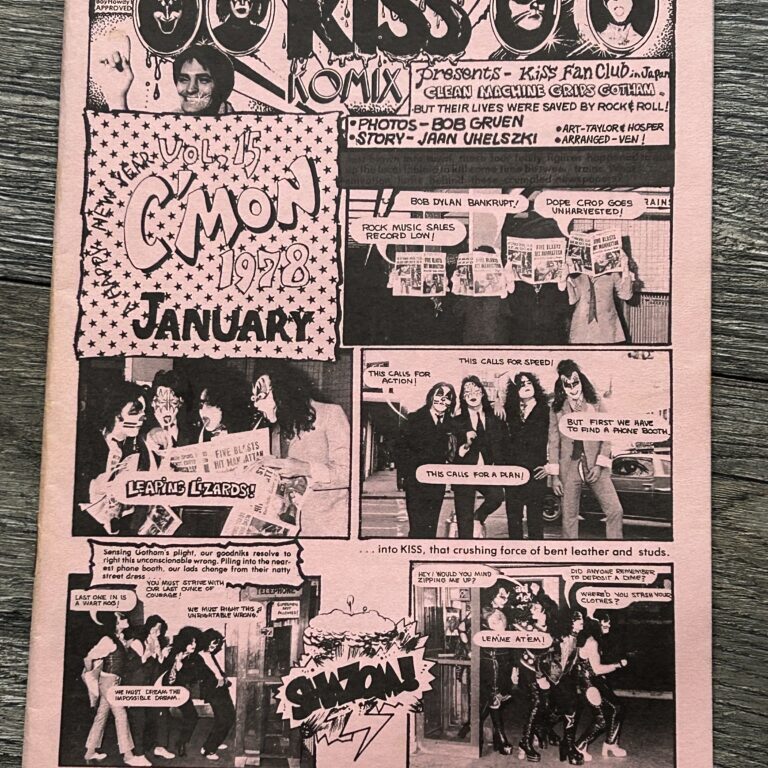 KISS Fanzine Magazine C'Mon #15 Jan 1978 Japan Japanese Vintage Kiss Aucoin