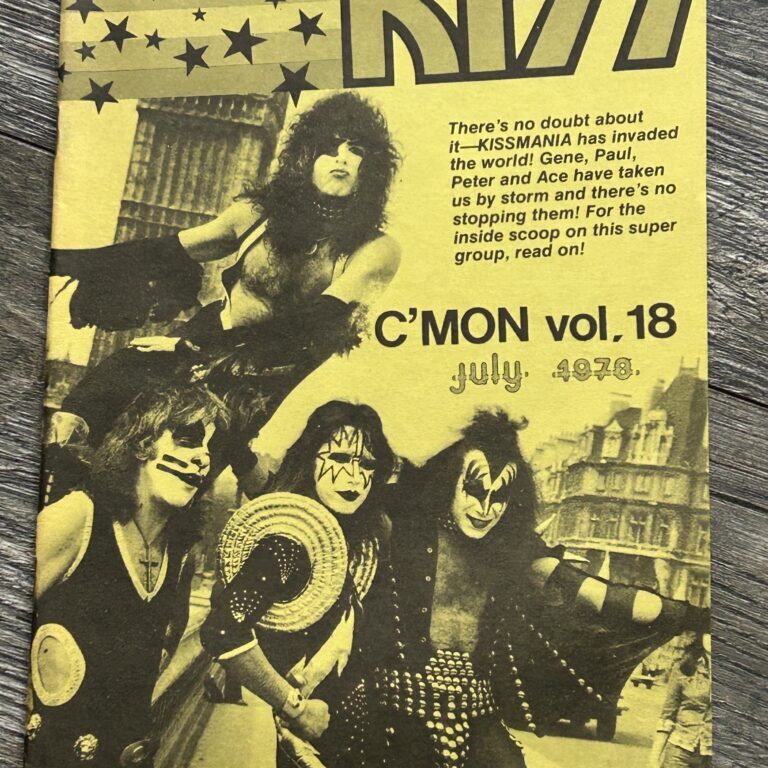 KISS Fanzine Magazine C'Mon #18 July 1978 Japan Japanese Vintage Kiss Aucoin