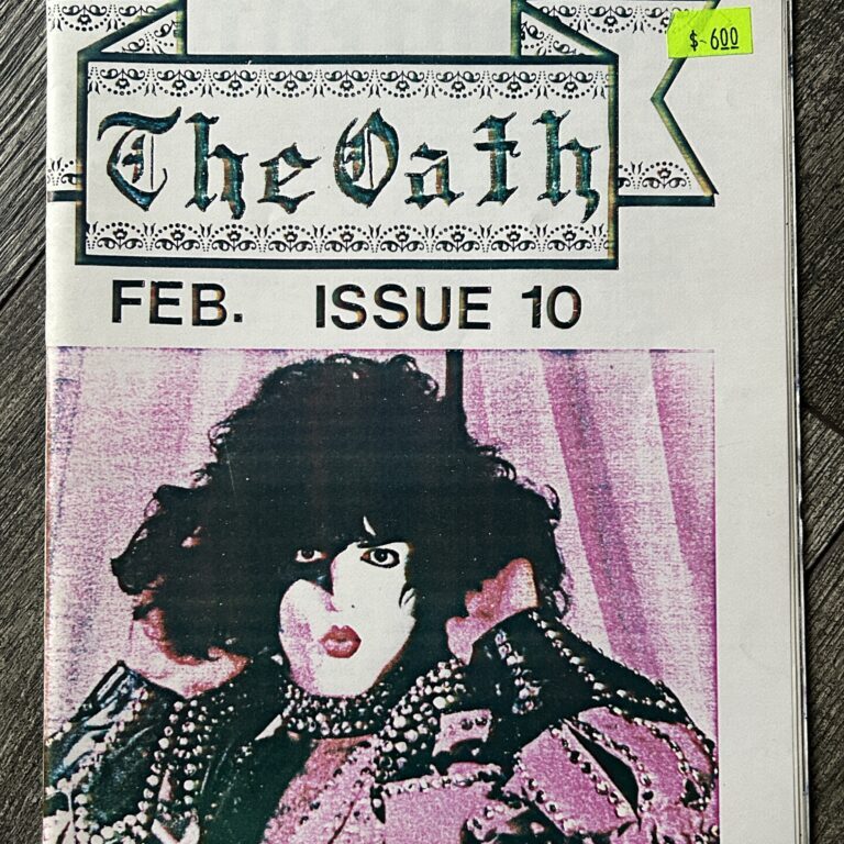 KISS Fanzine Magazine The Oath #10 1984 Lick It Up Paul Canada Vintage Kiss