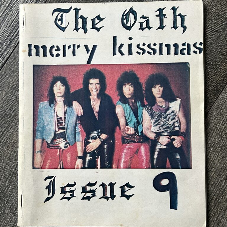 KISS Fanzine Magazine The Oath 9 Dec 1983 Lick It Up Kissmas Canada Vintage Kiss