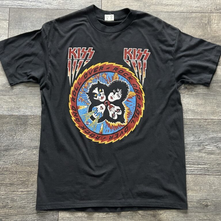 Kiss Vintage T-Shirt Rock And Roll Over XL Vintage Kiss Memorabilia Unworn 1980s