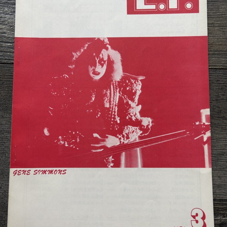 KISS Fanzine Magazine LF Vol 3 1981 Unmasked Japan Japanese Vintage Kiss Aucoin