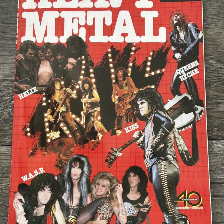 KISS Book Heavy Metal Super Rock 1985 Japan Japanese Vintage Kiss Maiden Wasp