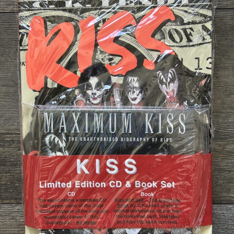 KISS Book Kiss & Sell Ltd Ed Book & CD Set CK Lendt Still In Shrink Vintage Kiss