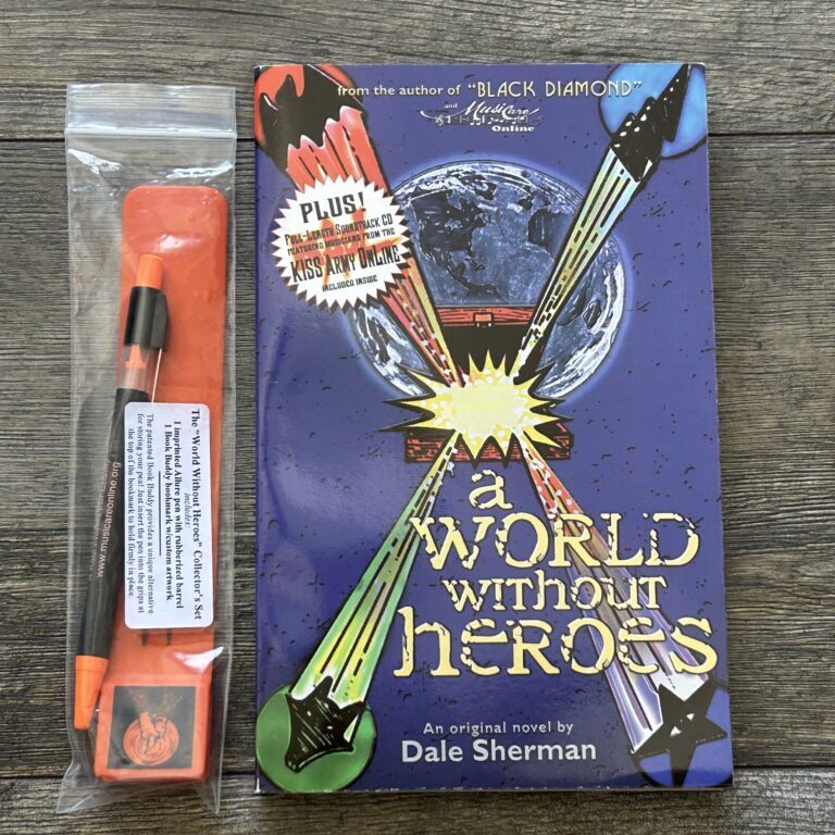 KISS Book A World Without Heroes Collector's Set w/ CD Pen Bookmark Dale Sherman