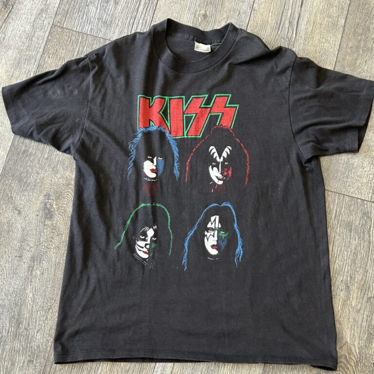 Kiss Vintage T-Shirt Solo Albums Unmasked L 1980's Vintage Kiss Memorabilia