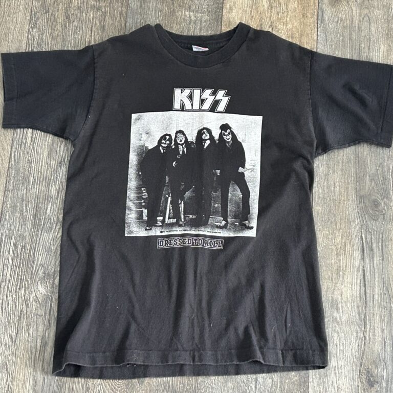 Kiss Vintage T-Shirt Dressed To Kill Medium Vintage Kiss Memorabilia 1990's