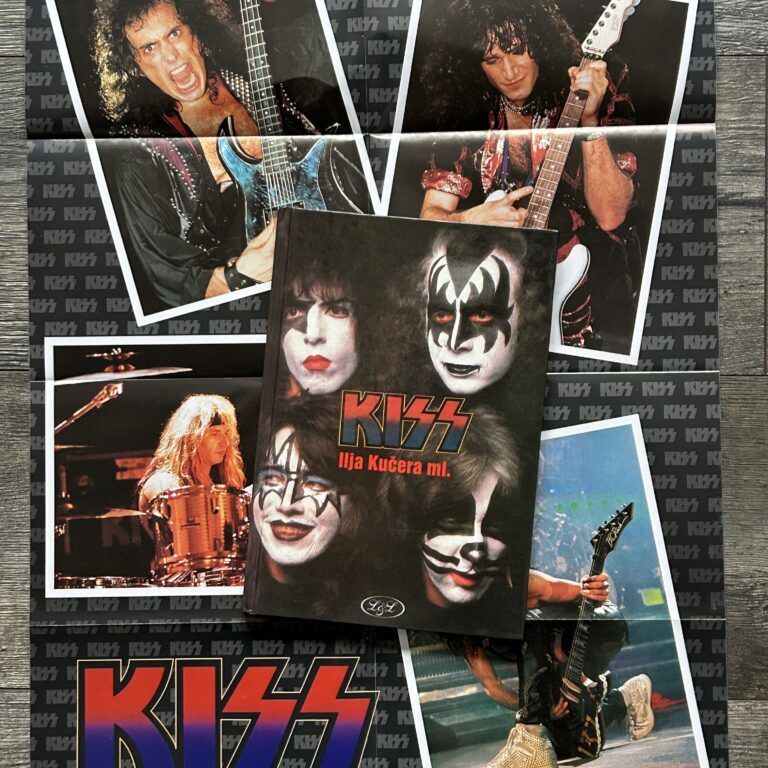 KISS Book llja Kucera ml Hardcover w/ Poster Insert Czech 1995 Vintage Kiss