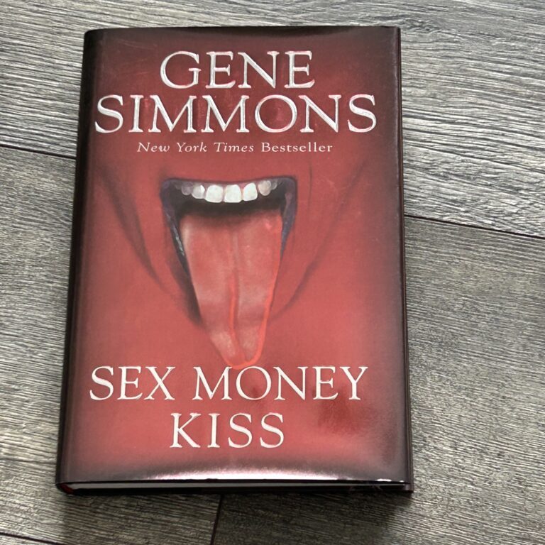 Kiss Book GENE SIMMONS Sex Money Kiss Red Cover Hardcover Vintage Kiss UNREAD