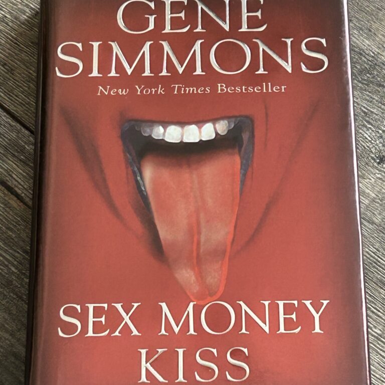 Kiss Book GENE SIMMONS SIGNED Sex Money Kiss Red Cover Hardcover Vintage Kiss C