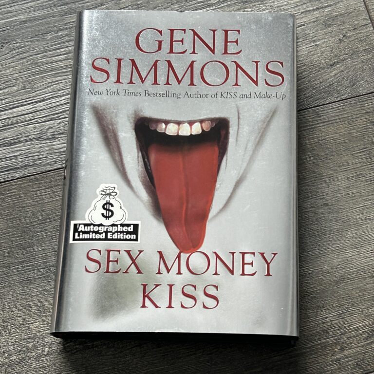 Kiss Book GENE SIMMONS SIGNED Sex Money Kiss Silver Hardcover Vintage Kiss C