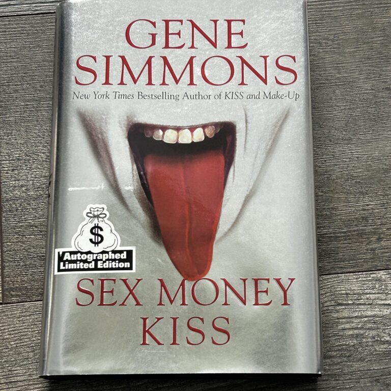 Kiss Book GENE SIMMONS SIGNED Sex Money Kiss Silver Hardcover Vintage Kiss D