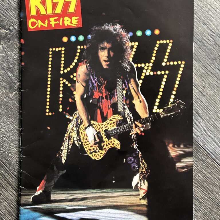 KISS Book Kiss On Fire Sweden Animalize Concert Tour Vintage Kiss Memorabilia