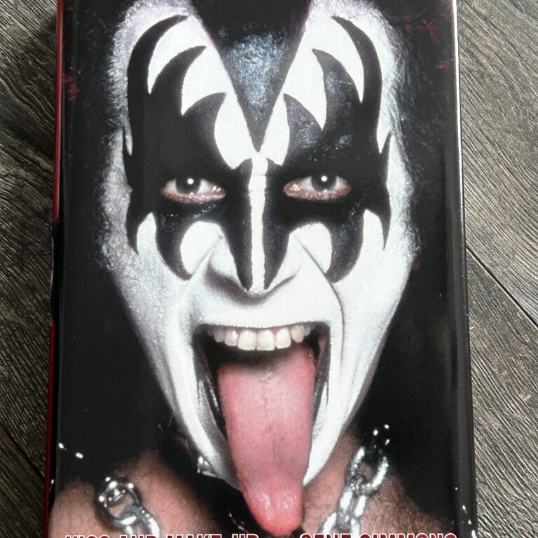 KISS Book GENE SIMMONS SIGNED TWICE AUTOGRAPH Kiss & Make-Up HC Vintage Kiss