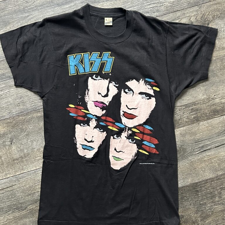 KISS Vintage Concert T-Shirt Asylum Tour 1985-86 Vintage Kiss Carr Kulick UNWORN