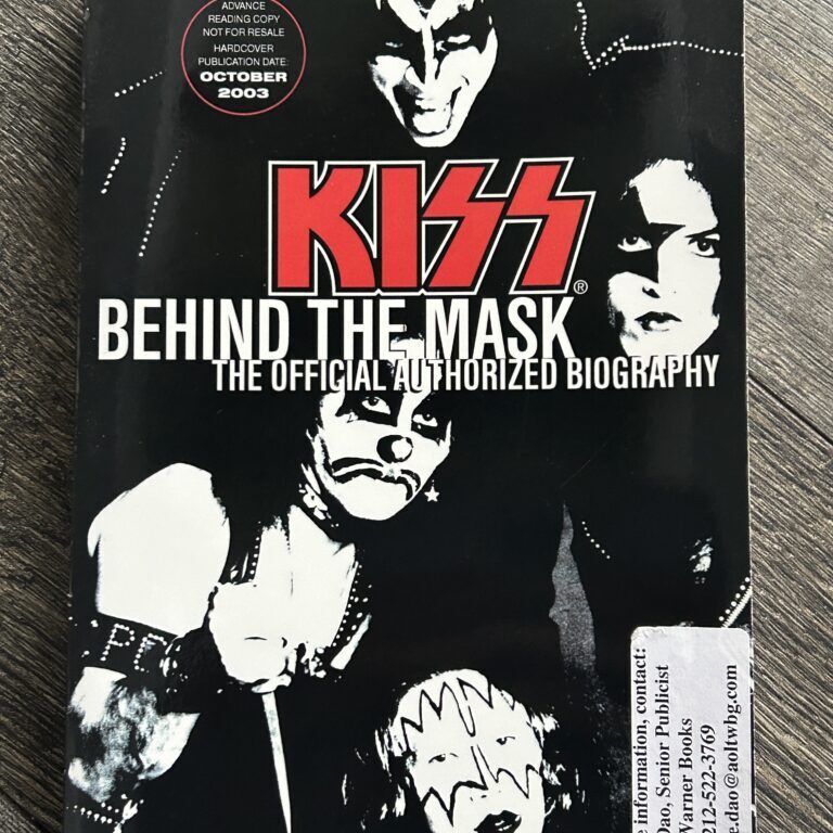 KISS Book Behind The Mask Advance Reading Uncorrected Promo Vintage Kiss Aucoin