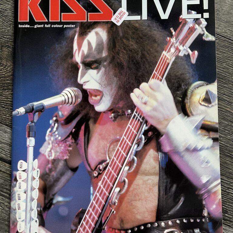 Kiss Book KISS LIVE Photo Book w/ Gene Creatures POSTER UK 1996 Vintage Kiss