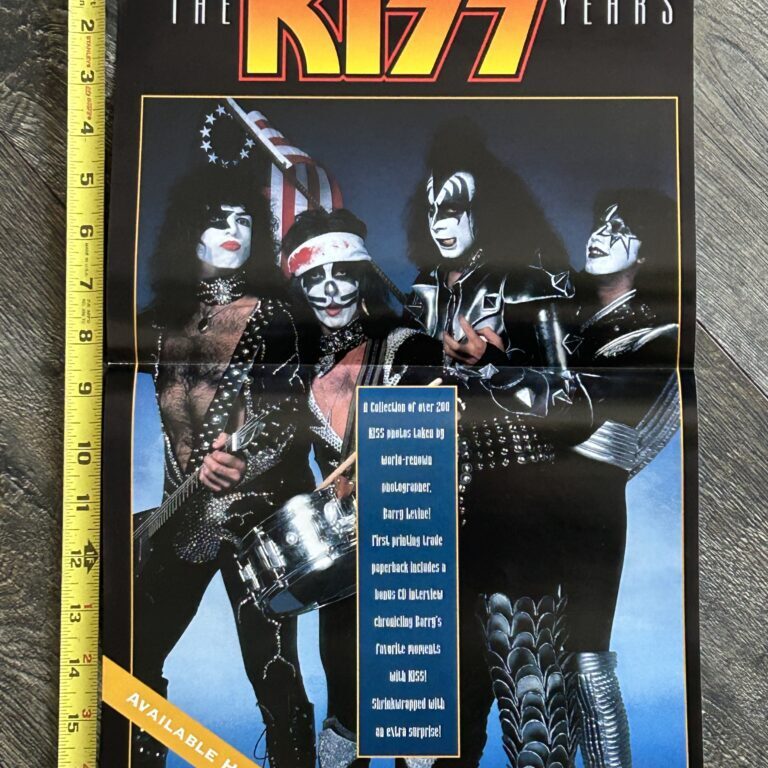 KISS Promo Poster The Kiss Years Spirit of '76 Barry Levine Book 1997 Aucoin Era