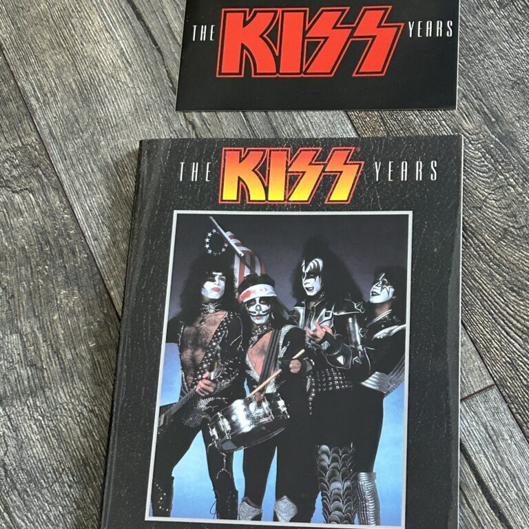 KISS Book Kiss Years Barry Levine ADVANCE COPY Promo Sticker Vintage Kiss Aucoin