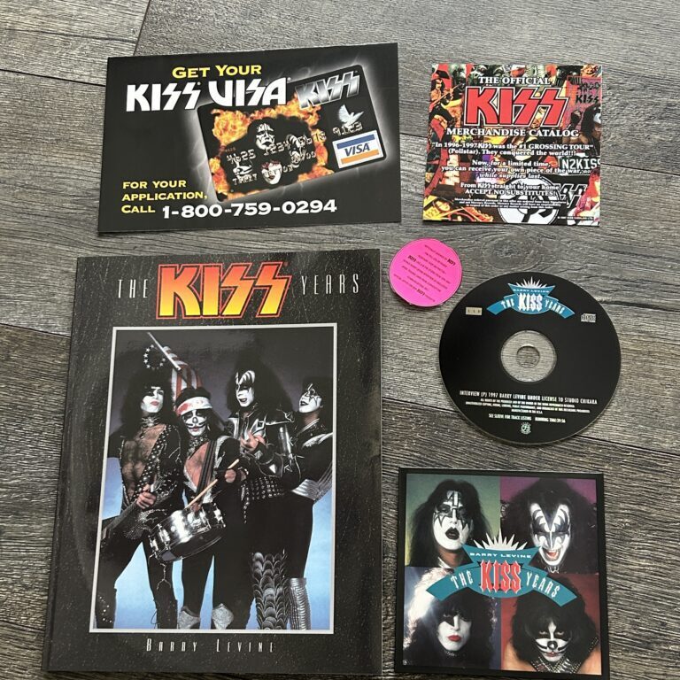 KISS Book Kiss Years Barry Levine 1970's Photos 1997 w/ CD Vintage Kiss Aucoin