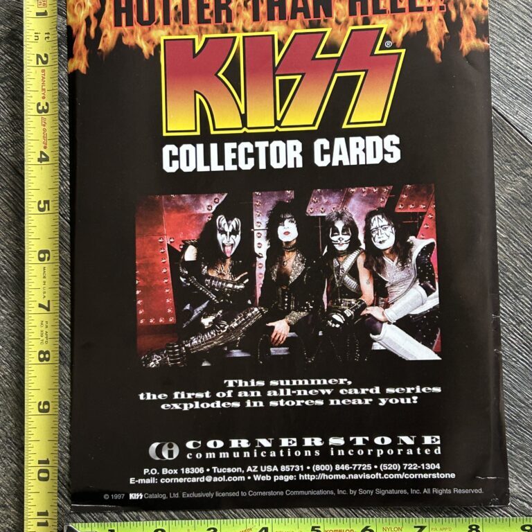 KISS Flyer Promo Ad Advert Cornerstone Kiss Card Set Series #1 1997 Vintage Kiss