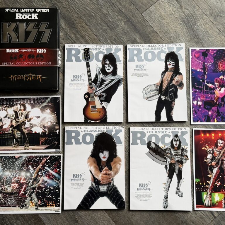 KISS Magazine Classic Rock Magazine 8pc Box Set w/ Prints Nov 2012 Vintage Kiss