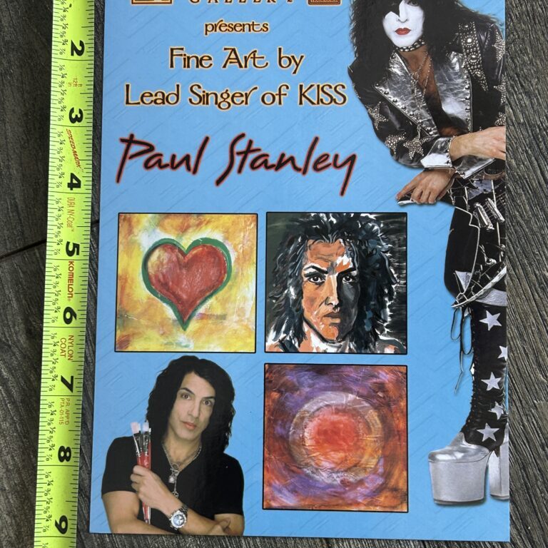 Kiss PAUL STANLEY ART Wentworth Gallery Invitation South Park Mall Charlotte NC