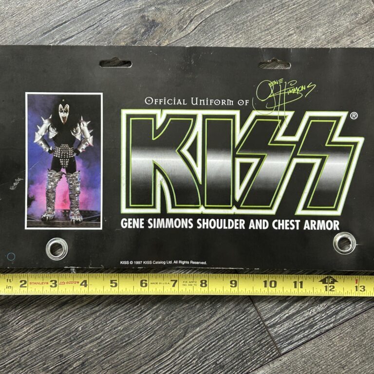 KISS Gene Simmons Costume Package Header Card '97 Illusive Concepts Vintage Kiss