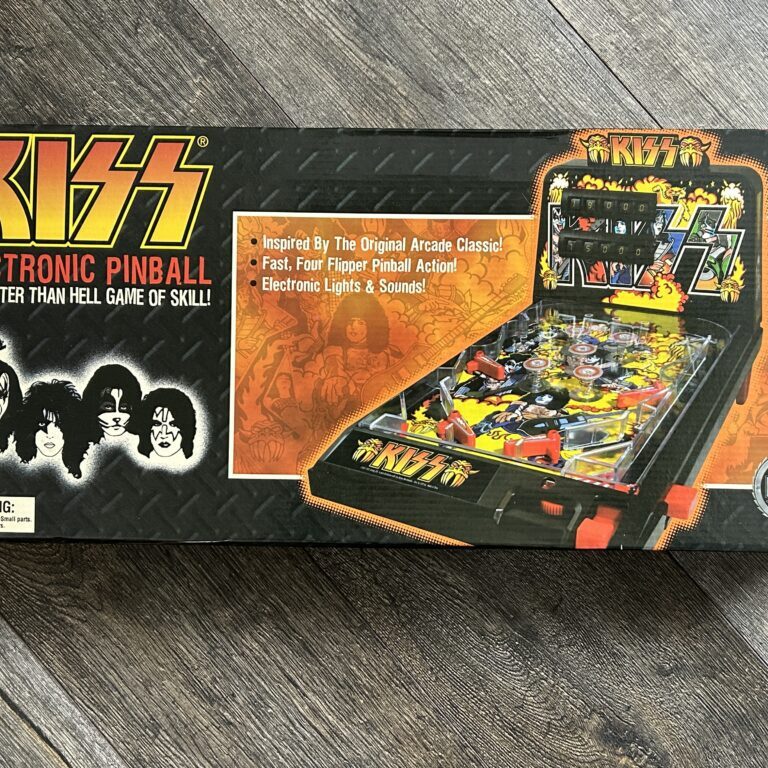 KISS Electric Pinball Game 1978 Theme BOX ONLY w/ Uncut POSTER 2011 Vintage Kiss