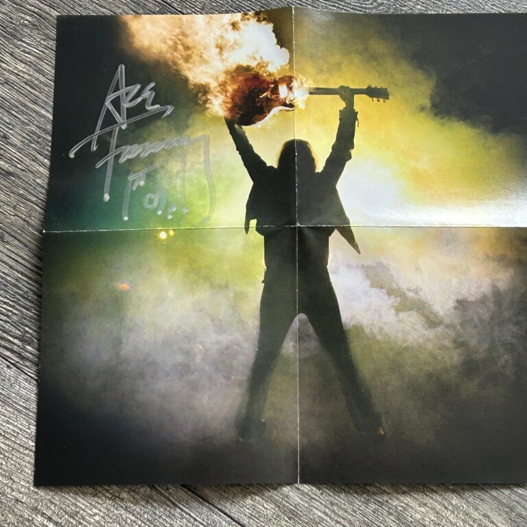 Kiss ACE FREHLEY SIGNED Autograph Smoking Guitar Poster CD Booklet Anomaly