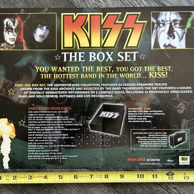 KISS Poster Centerfold Ad Advert The Box Set CD Release 2001 Vintage Kiss Aucoin