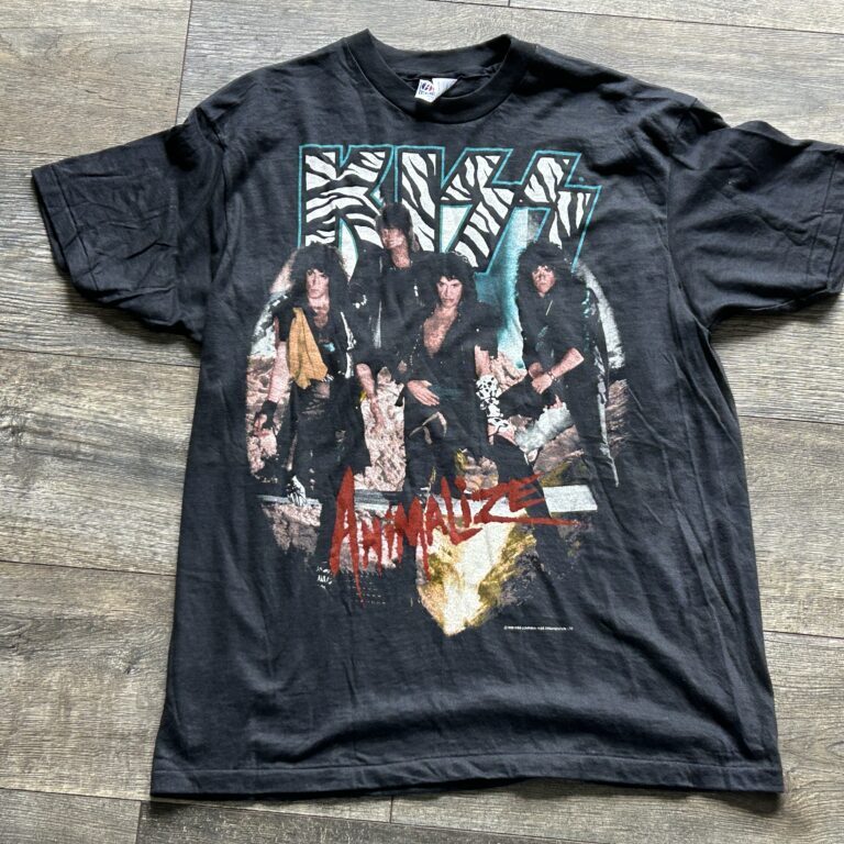 KISS Vintage Concert T-Shirt Animalize Tour 84-85 Large Vintage Kiss UNWORN