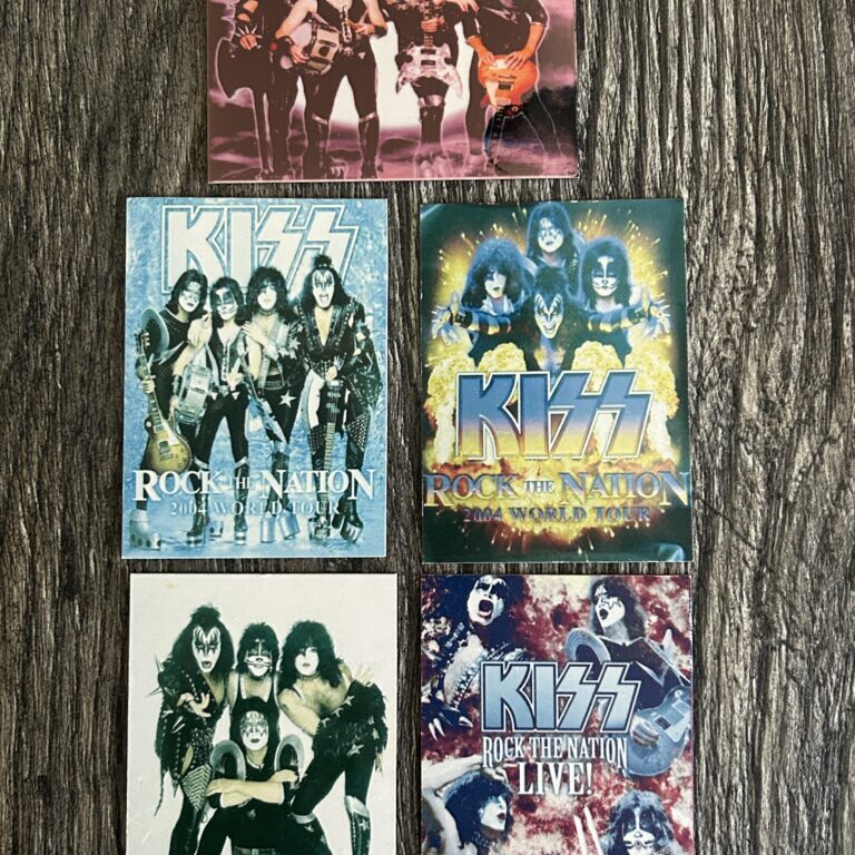 KISS Magnet 5pc Lot 2003 2004 Tour Gene Paul Eric Tommy Peter Kiss Memorabilia