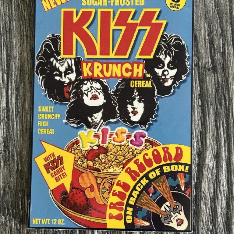 KISS Magnet Kiss Krunch Cereal Vintage Kiss Memorabilia Aucoin Fantasy Item