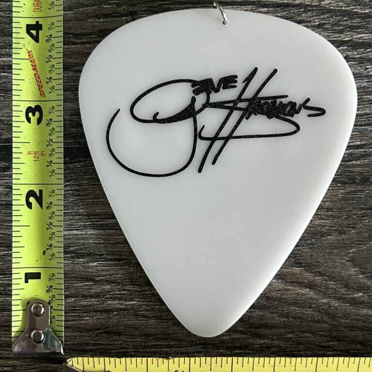 KISS Guitar Pick Oversize Gene Simmons Glitter Logo 4x4 Vintage Kiss Memorabilia