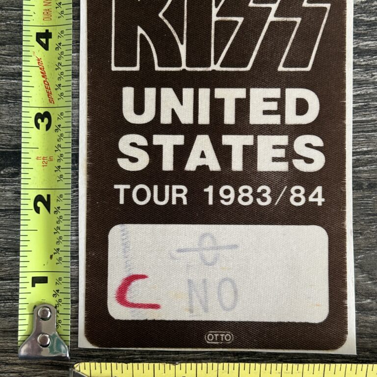 KISS Satin Pass Lick It Up Concert Tour 1983 1984 Carr Vintage Kiss Memorabilia